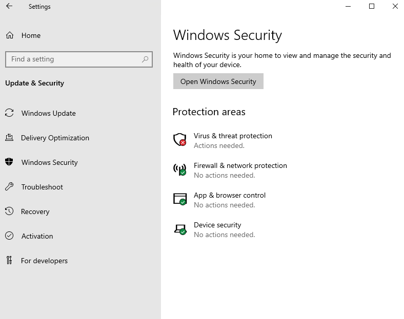 Windows Security