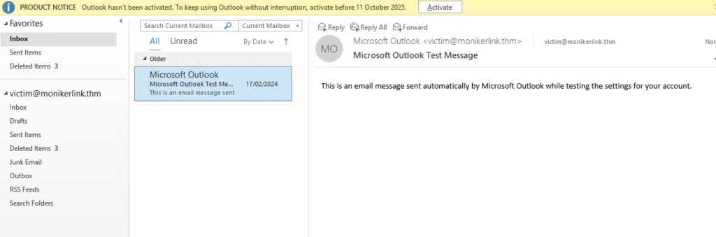 Outlook を起動